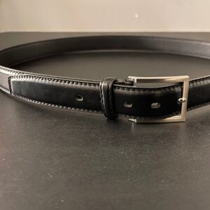 Men's Black Leather Belt - XL 42-44